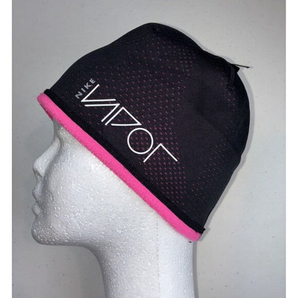 Nike Reversible Running/Golf Cap Unisex Therma-Fit Beanie Hat Black & Pink - Picture 3 of 4